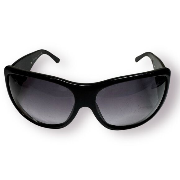 Salvatore Ferragamo Rhinestone Flower Sunglasses Gray Gradient 2144-B Vintage - Picture 2 of 12